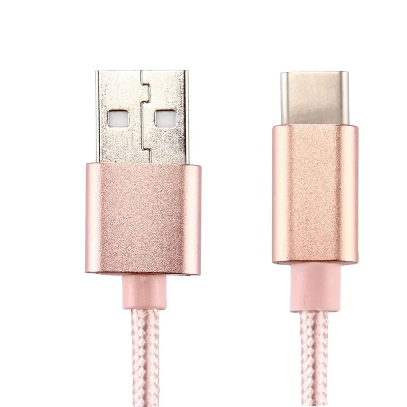 USB TypC Schnell Ladekabel Sync Kabel rosegold 1m