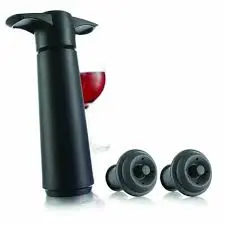 Vacu Vin schwarz + 2 Zapfen
