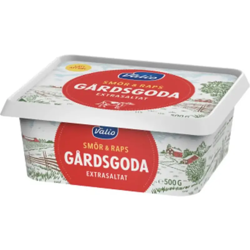 Valio Bredbart Smör Gårdsgoda Extrasaltat 75% - Spreadable Butter - 500g