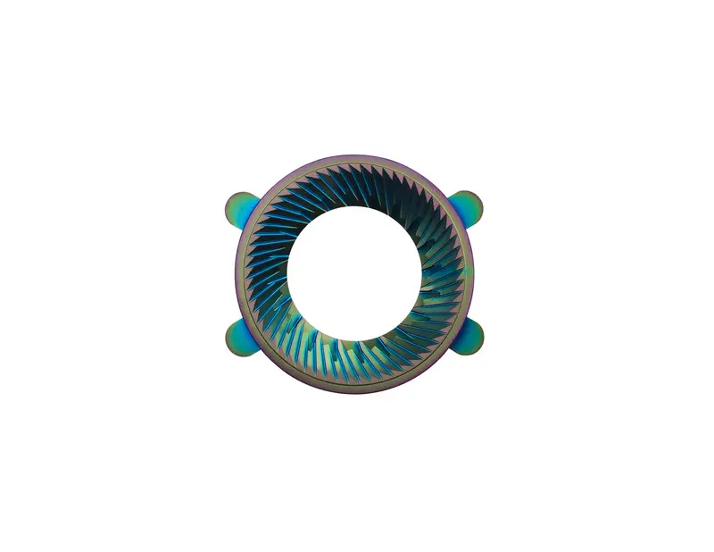 Varia VS6 - Hypernova Iridescent Titanium 58mm Flachmahlscheiben – Dein Upgrade für die VS6 Mühle