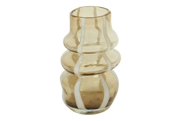 Vase braun/beige
