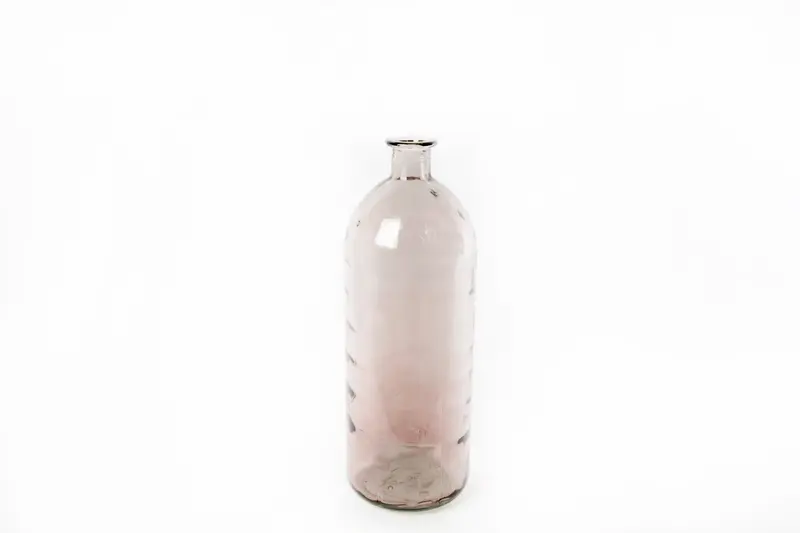 Vase glas rosa H41cm