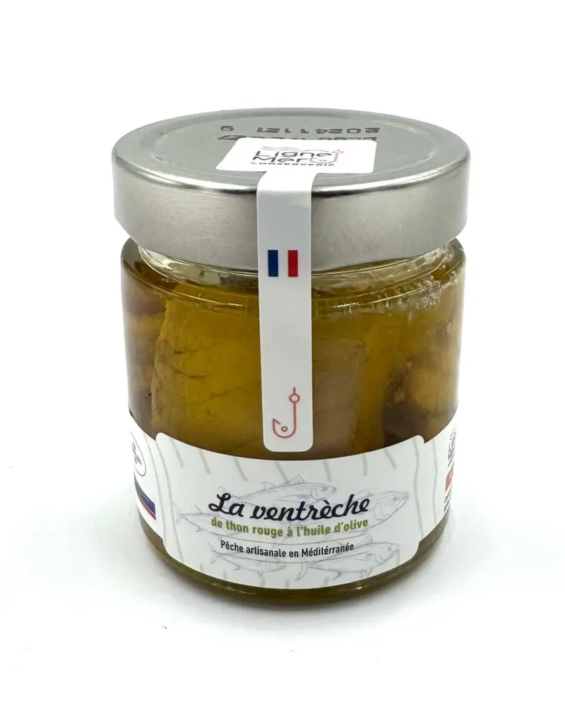 Ventrèche de thon rouge de ligne à l'huile d'olive