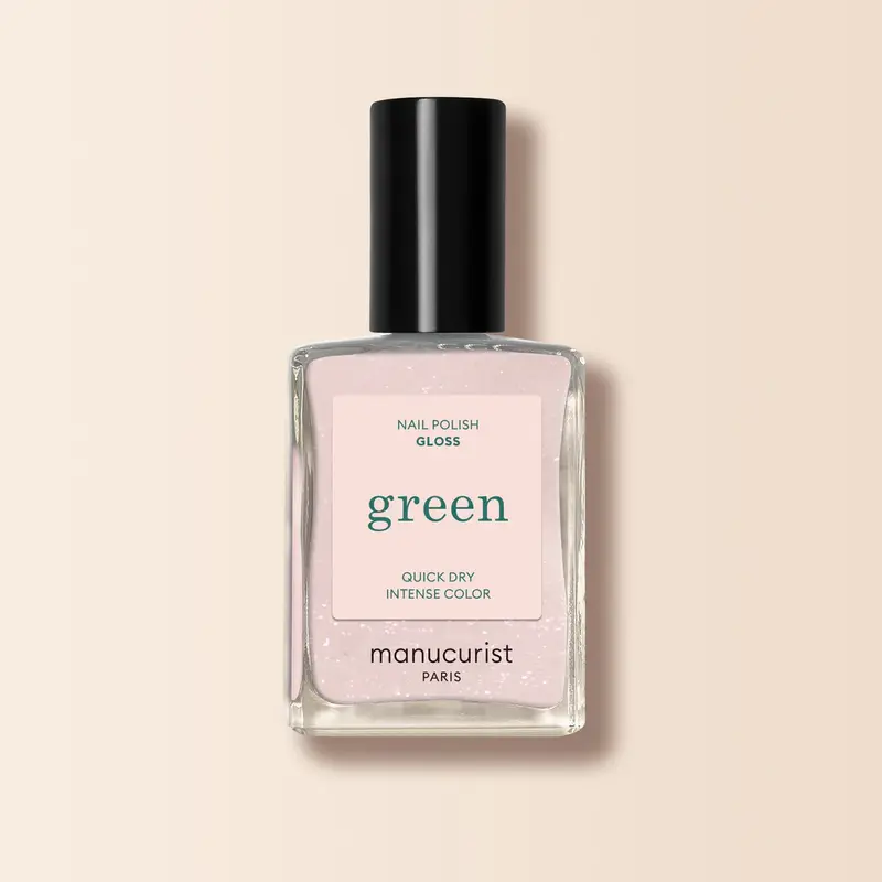 Vernis à ongles gamme Green™ blanc aux reflets rose irisés (Gloss)