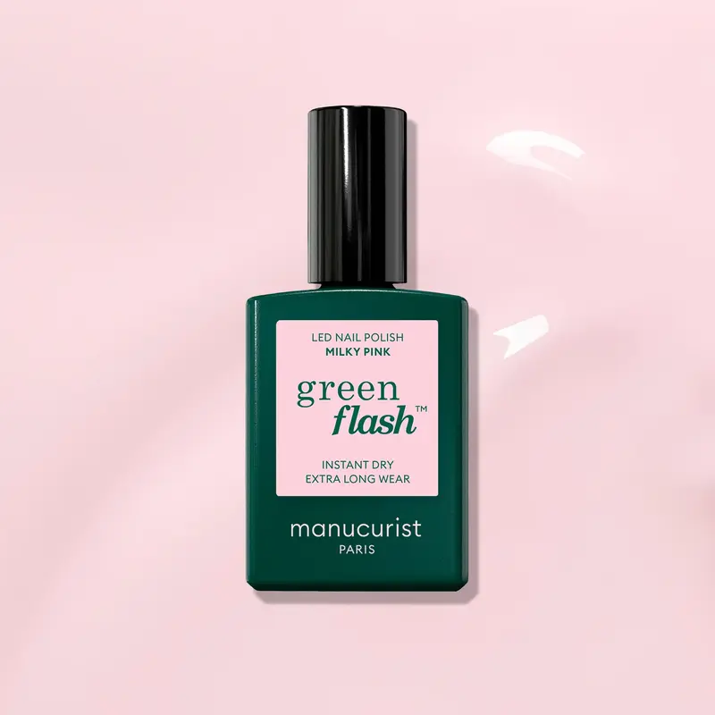 Vernis à ongles semi-permanent baby rose laiteux (Milky Pink)