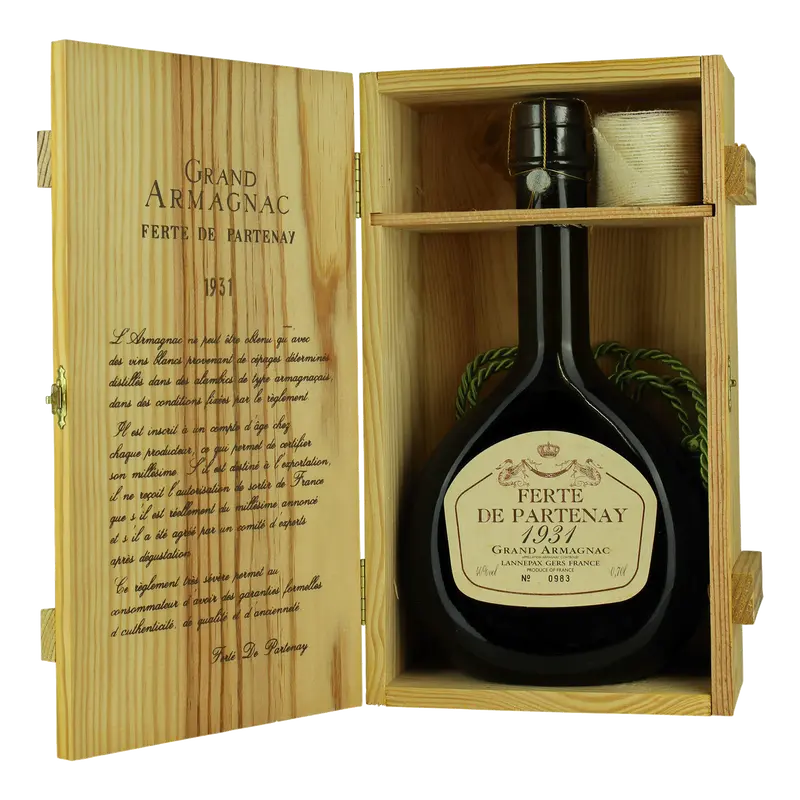 Vintage Armagnac Ferte de Partenay 1931