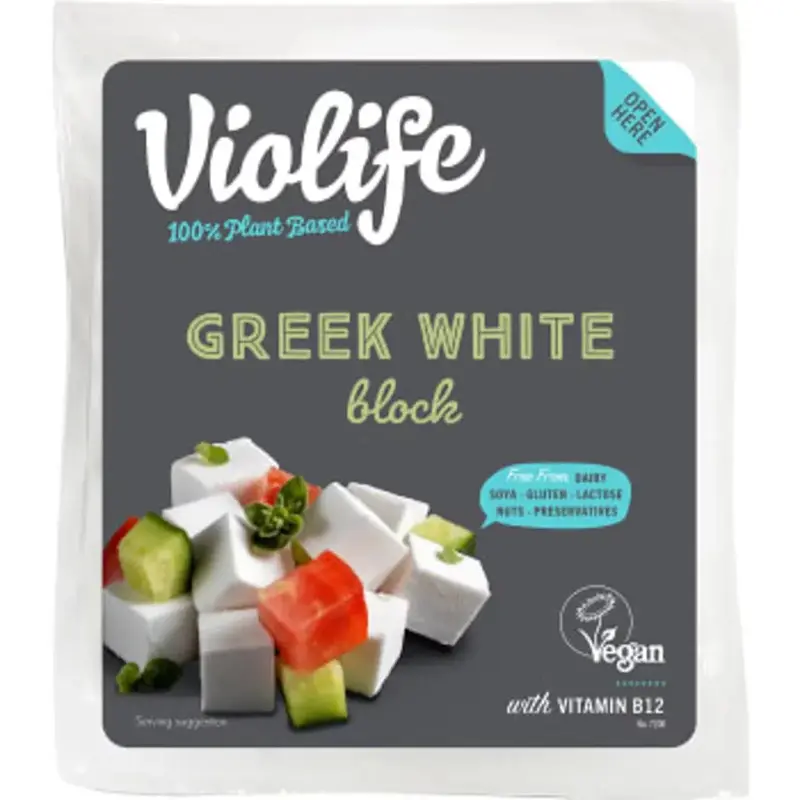 VIOLIFE Greek White Vegan Block - Flavour Block - 200 g