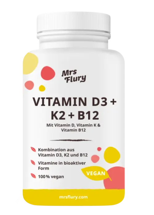 Vitamin D3 + K2 + B12 Kapseln