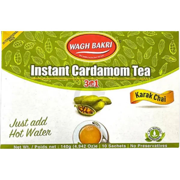 Wagh Bakri Instant Cardamom Tea - 140 g