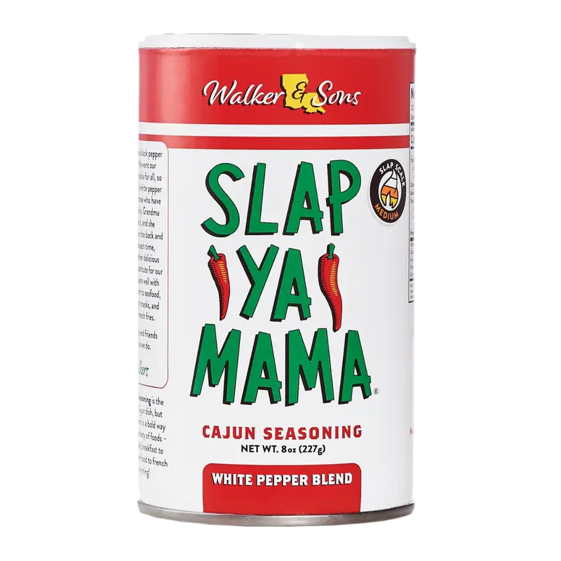 Walker and Sons Slap Ya Mama White Pepper Blend Seasoning (227 g, grosser Streuer)