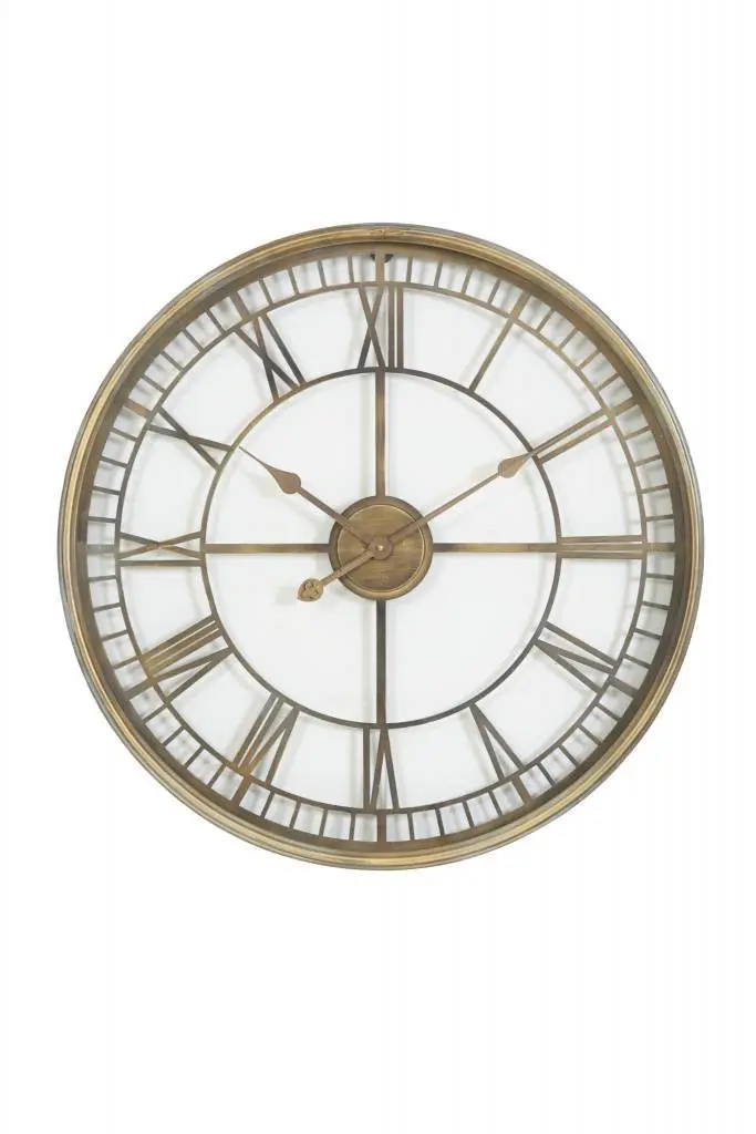 Wanduhr gold