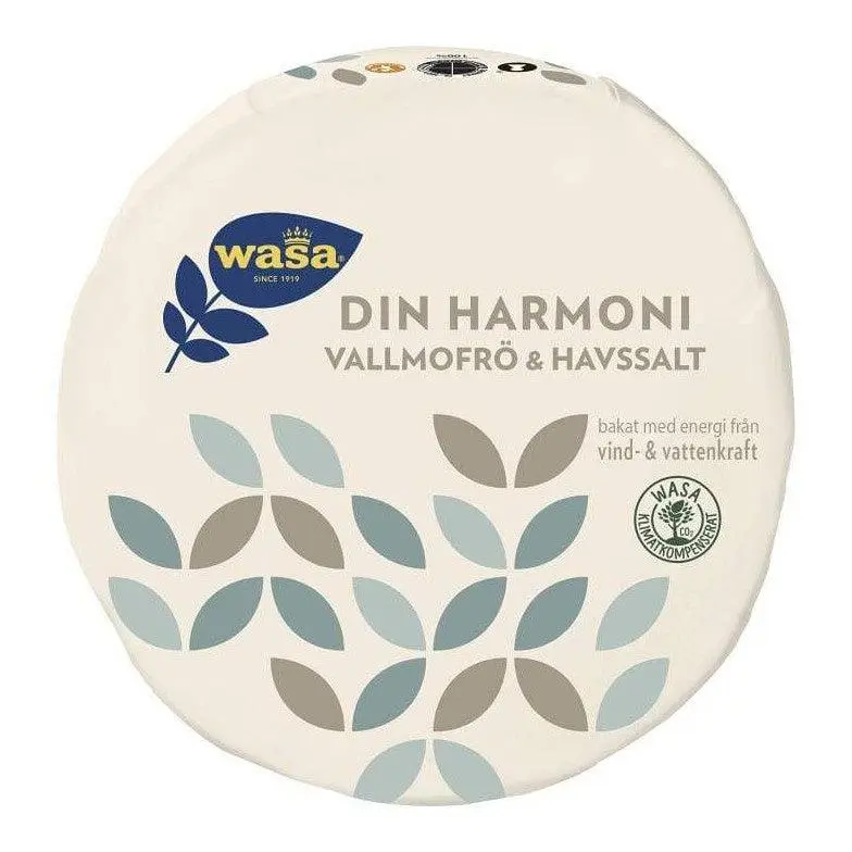 Wasa Din Harmoni Vallmofrö & Havssalt - Crispbread Poppyseed & Seasalt 260g