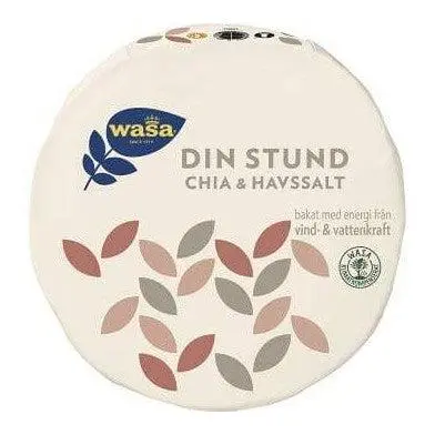 Wasa Din Stund Chia & Havssalt - Crispbread Chia & Seasalt 260g
