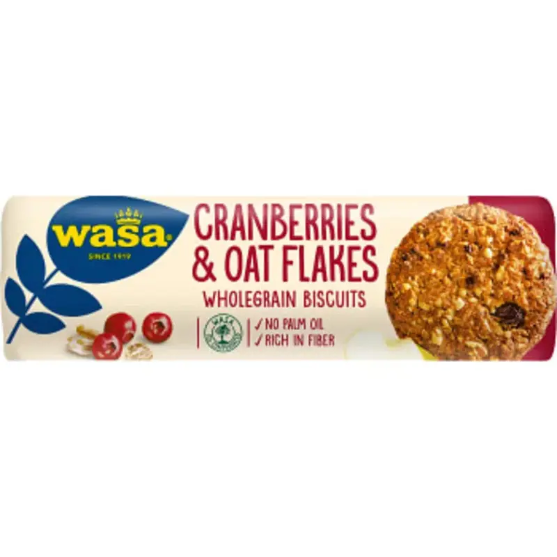 Wasa Kakor Cranberries & Oat Flakes - Cranberries & Oat Flakes - 250 g