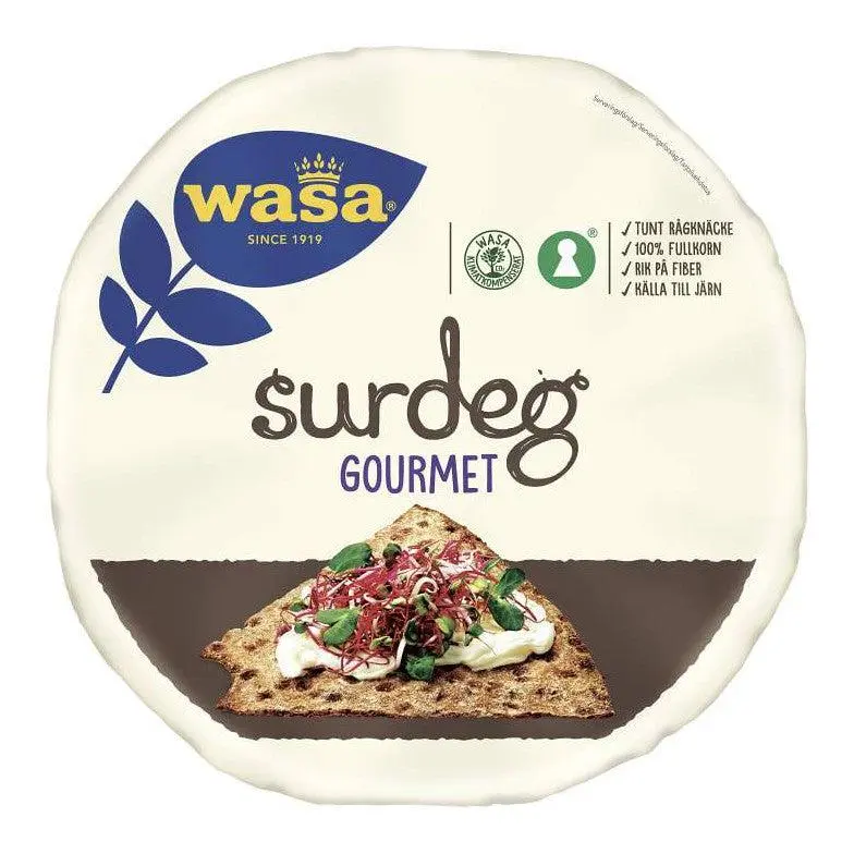 Wasa Surdeg Gourmet - Rye Crisp Bread Sourdough 660g