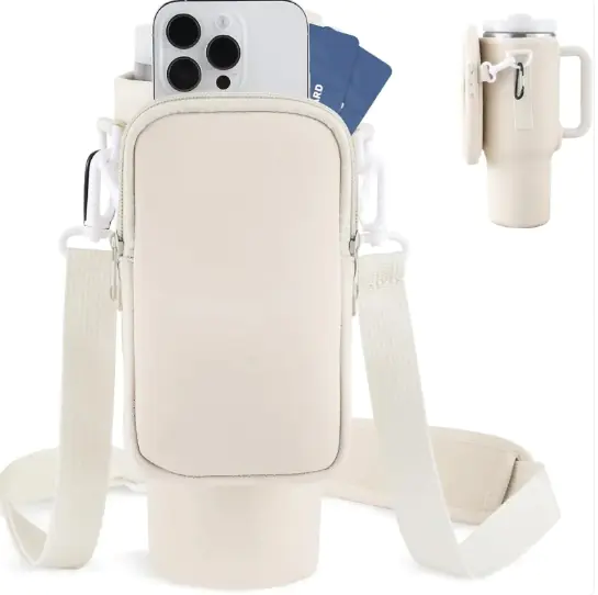 Wasserflasche mit Telefonstützung 1.2L — Multifunktional