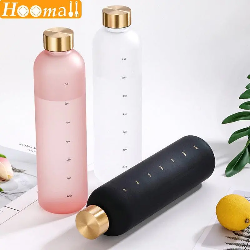 Wasserflasche mit Zeitmarker 1000ml