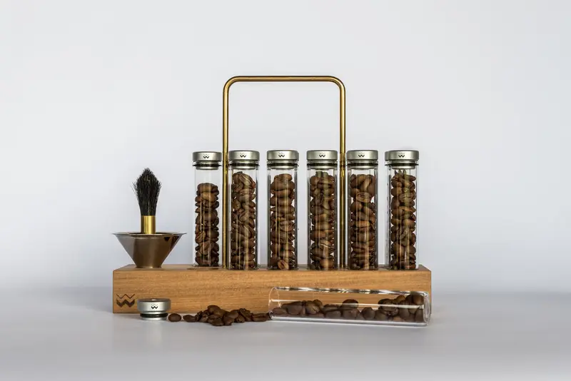 Weber Workshops Bean Cellar – 12er Single-Dosing-Set in Teak