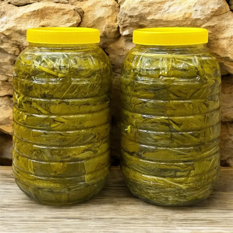 Weinblatt Eingelegtes Goldenes Blatt