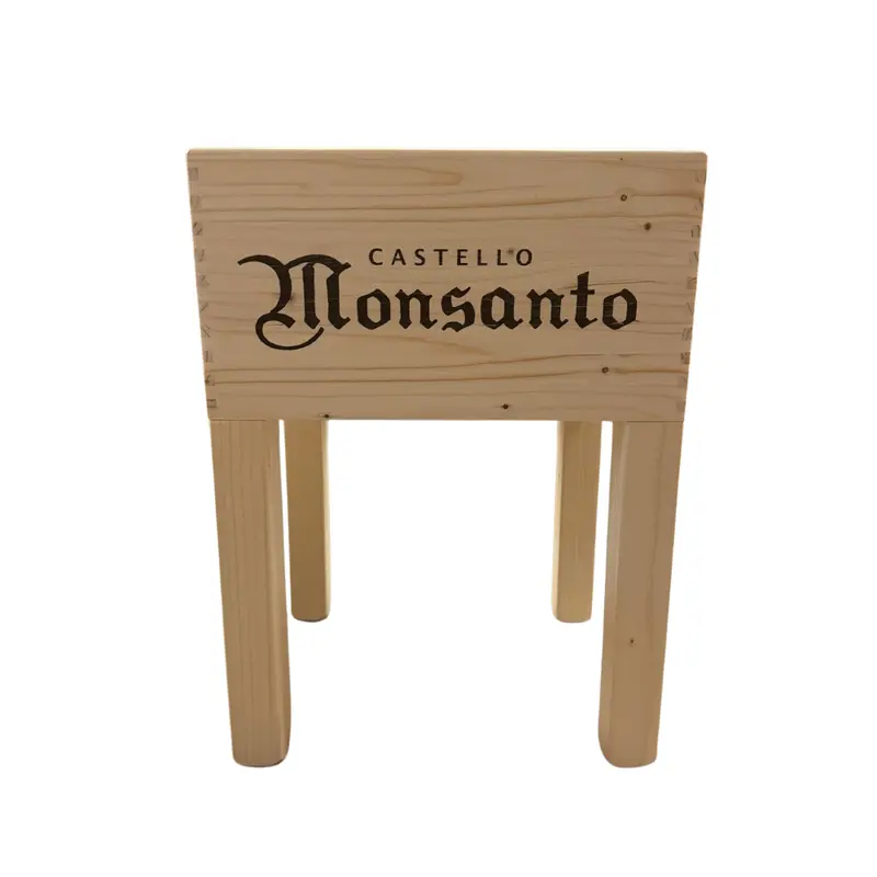 Weinkisten-Hocker "CASTELLO MONSANTO" - Unikat