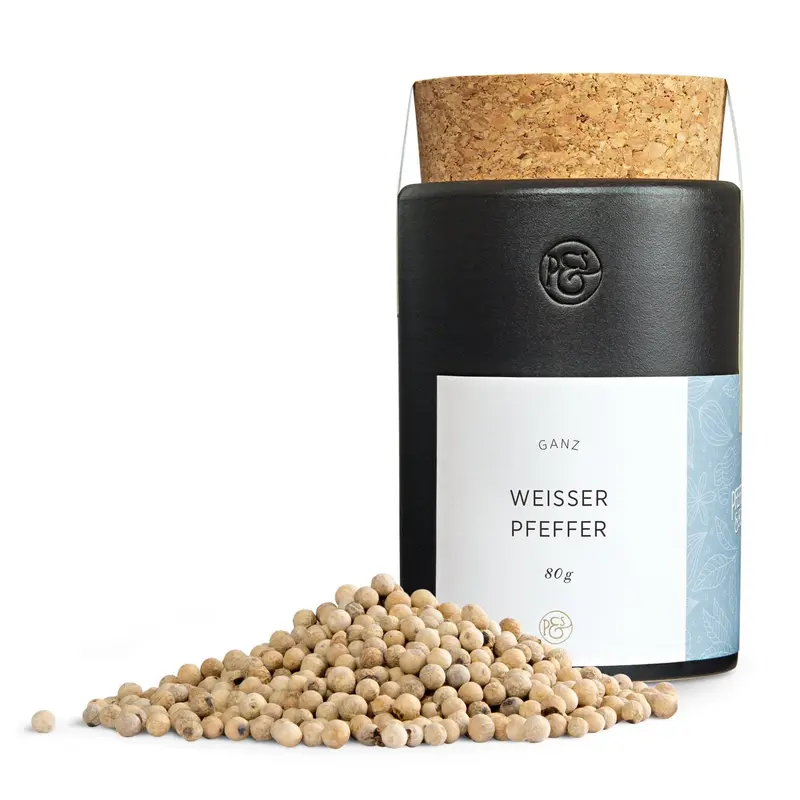 Weisser Pfeffer ganz