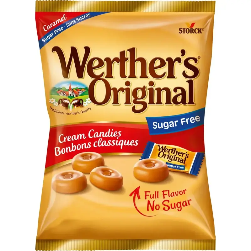 Werthers original Gräddkarameller Sockerfri - candy sugar-free - 70g