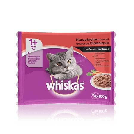 Whiskas 1 Selection Viandes en Sauce 4x100g
