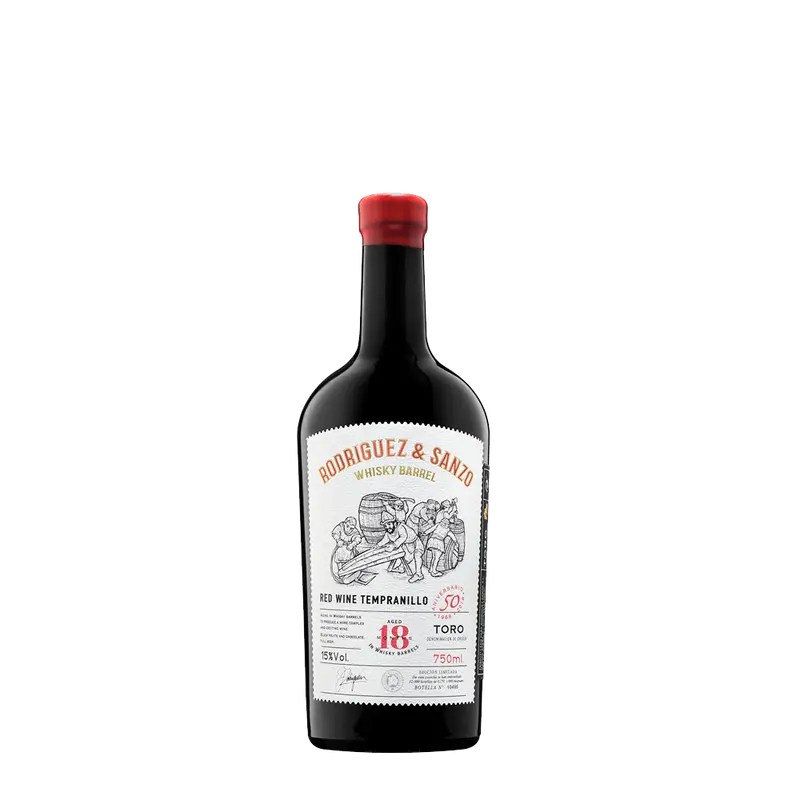 Whisky-Wine-Rodriguez Sanzo–Tempranillo aged 18 months in Whisky barrels