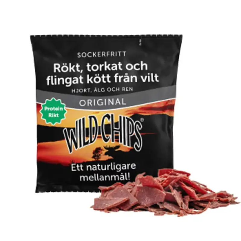 Wildman Original Wildchips - Dried Wildgame chips 40g
