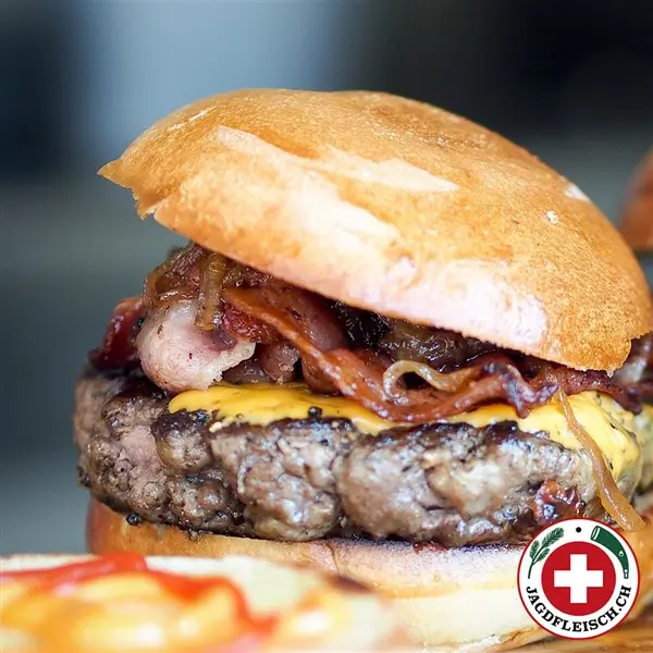 Wildschwein Burger - JAGDFLEISCH.CH (400g, 2 Stk.)