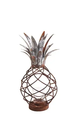 Windlicht Eisen Ananas H31cm