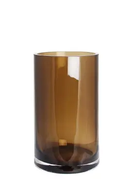Windlicht Zylinder braun H25cm D15cm