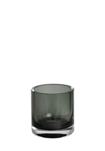 Windlicht Zylinder schwarz H10cm D10cm
