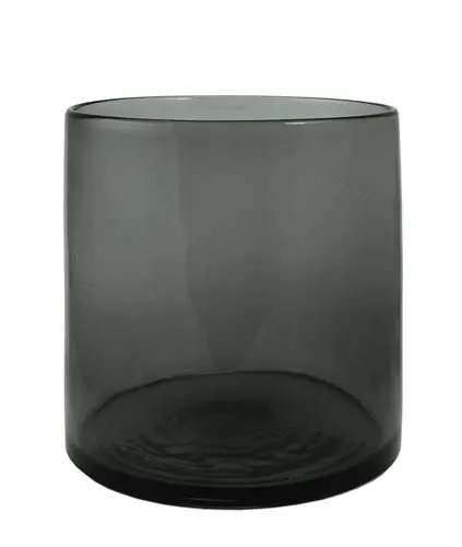 Windlicht Zylinder schwarz H18cm D18cm