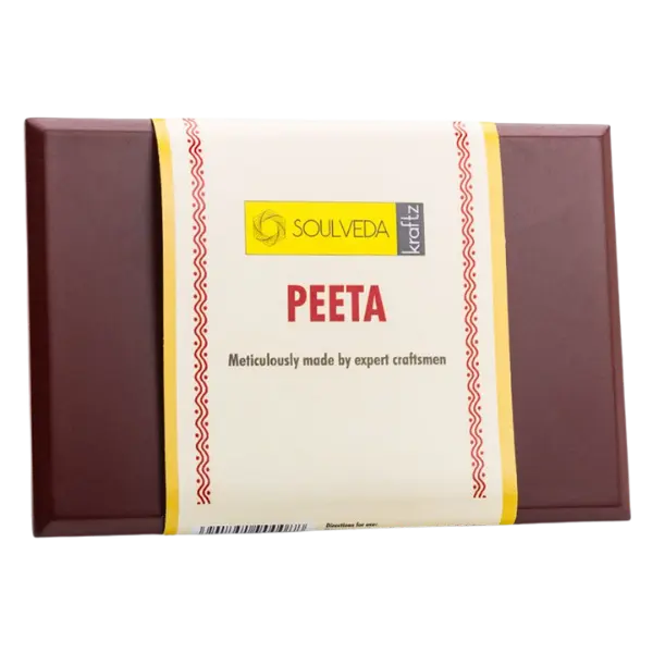Wooden Pooja Peeta 12cm X 8cm - 50 g