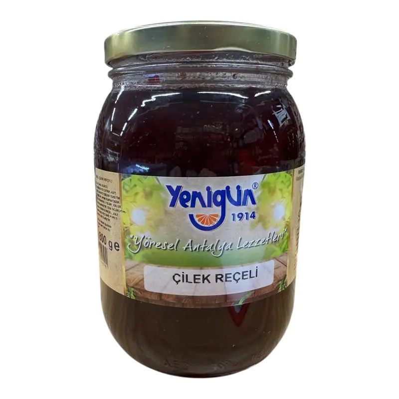 Yenigün Erdbeermarmelade 1800 g | Familienpackung | 45 % Frucht