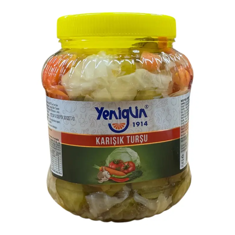 Yenigün Gemischtes Gemüse in Salzlake • 1,5 kg Brutto / 650 g Netto