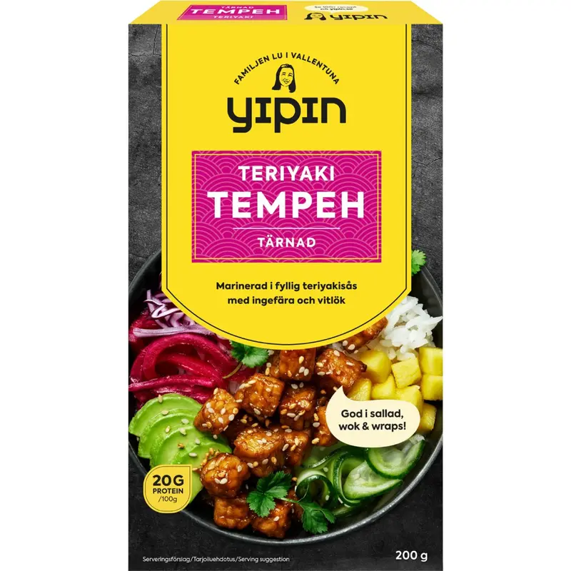 YiPin Tempeh Teriyaki - Teriyaki Tempeh - 200g