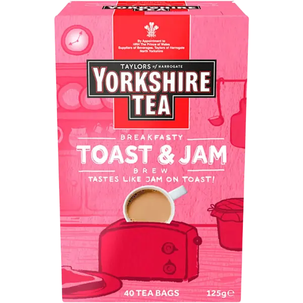 Yorkshire Tea Toast & Jam Brew - 40 bags