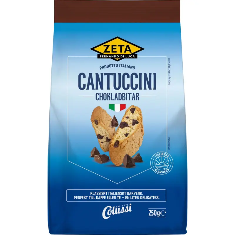 Zeta Cantuccini Choklad – Chocolate Cantuccini - 250g