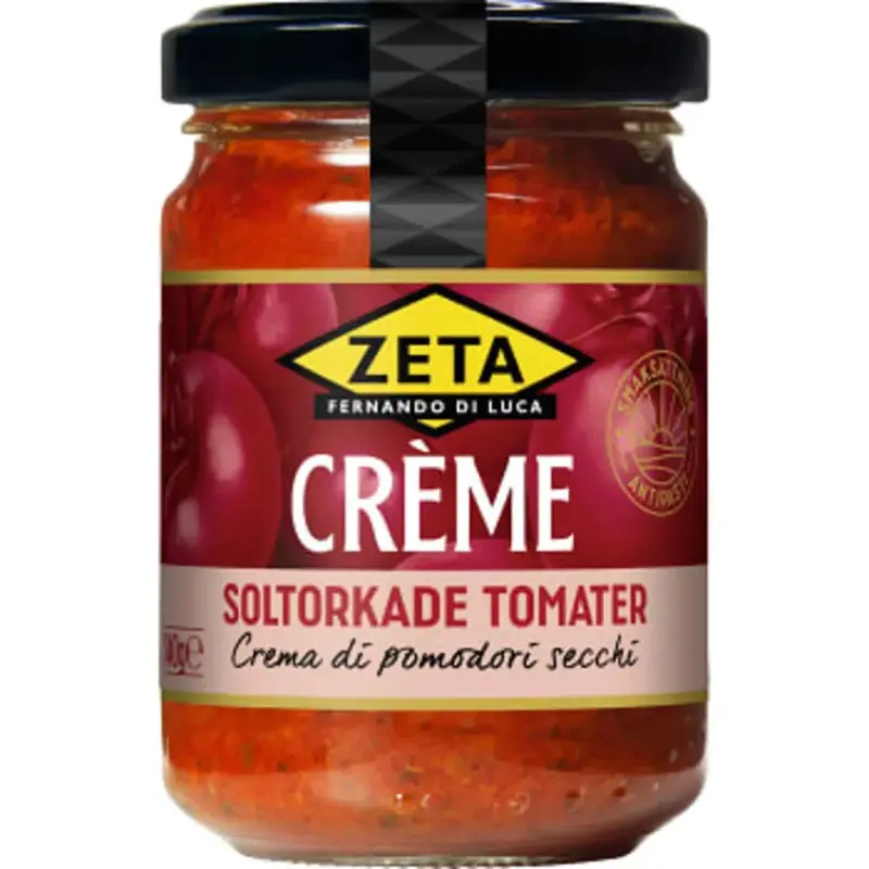 Zeta Creme av Soltorkade tomater - Cream of Sun-dried Tomatoes - 140g