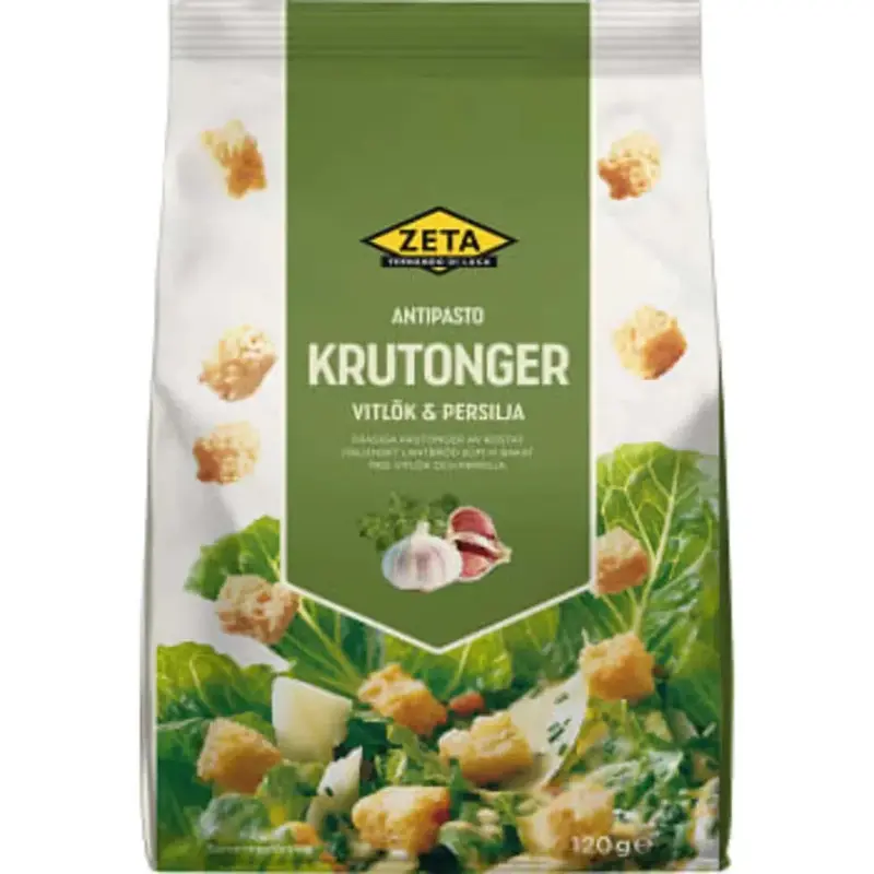 Zeta Krutonger Vitlök & persilja - Croutons Garlic & parsley - 120g