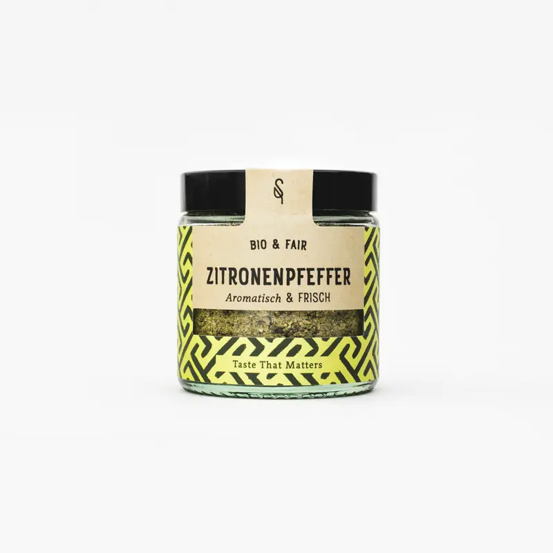 Zitronenpfeffer Gewürz Bio 60g