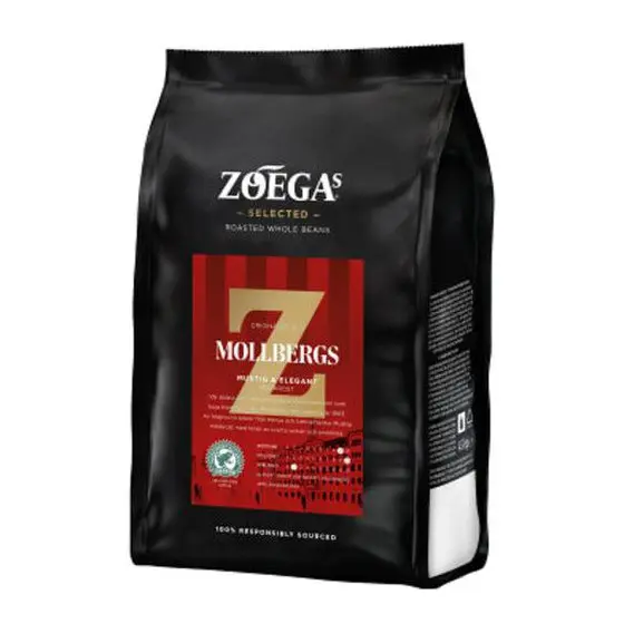 Zoegas Bönor Mollbergs Blandning - Dark Roasted Coffee Beans 450 g