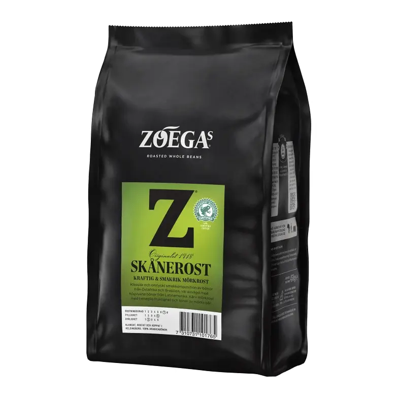 Zoegas Bönor Skånerost - Dark Roasted Coffee Beans 450 g