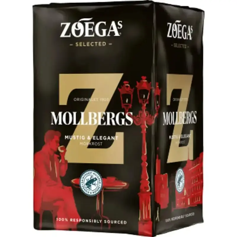 Zoegas Mollbergs Blandning - Ground Dark Roasted Coffee 450 g