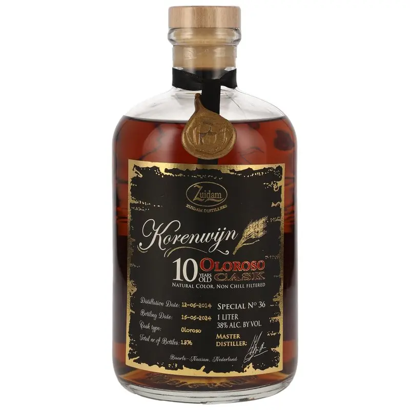 Zuidam Korenwijn Genever 2014/2024 - 10 y.o. - Oloroso Cask - Special No. 36