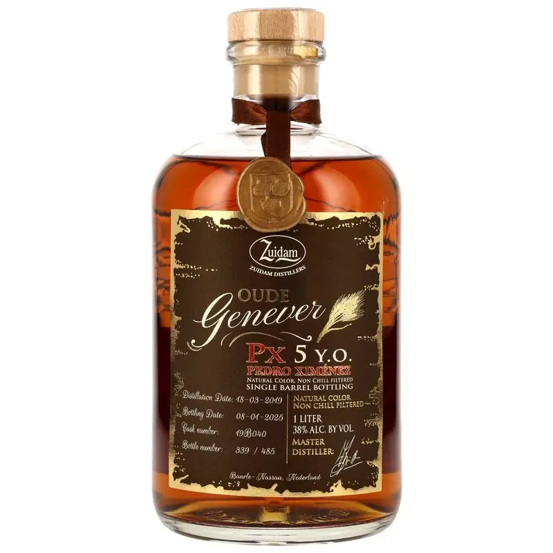 Zuidam Oude Genever 5 y.o. PX Single Barrel - LITER