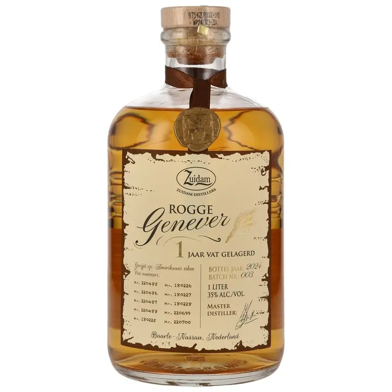 Zuidam Rogge Genever 2024 - 1 y.o. - LITER