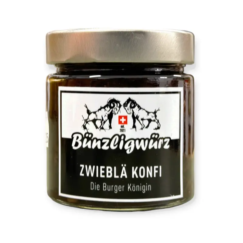 Zwieblä Gonfi für Burger, Steak und Käse